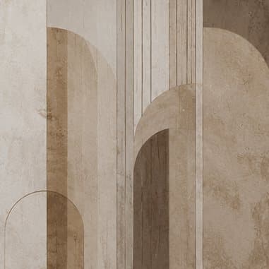 Detail: bogen in travertin