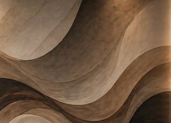 Detail: lichte golven met structuur
