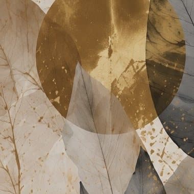 Detail: gouden bladeren
