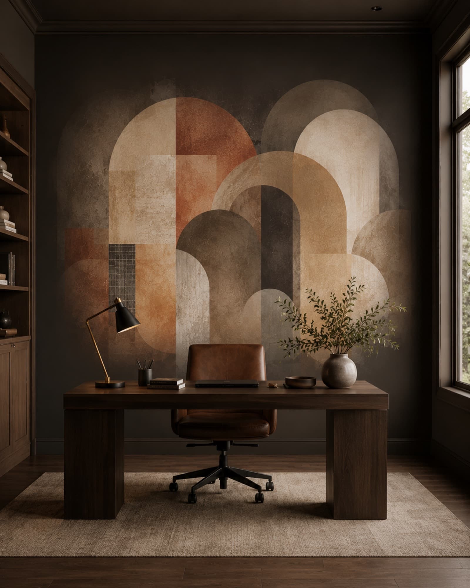 Bogen in terracotta, Kantoor