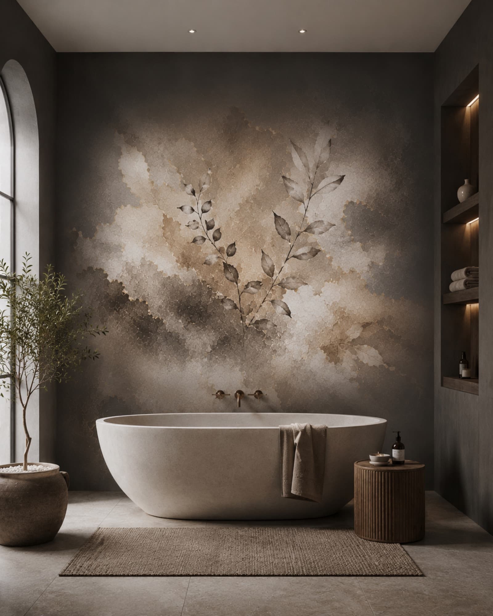Botanisch donker, Badkamer